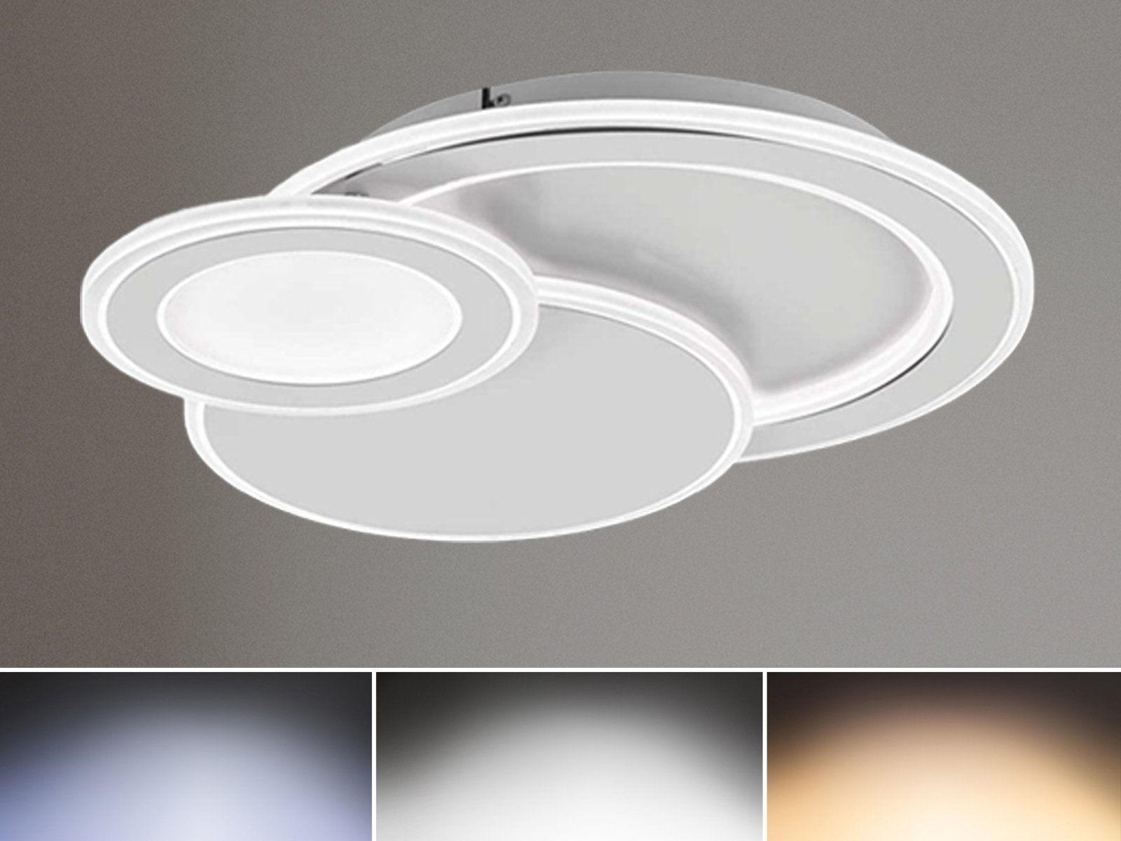 WOFI LED Deckenleuchte, Dimmer, LED fest integriert, Warmweiß - Kaltweiß, D günstig online kaufen
