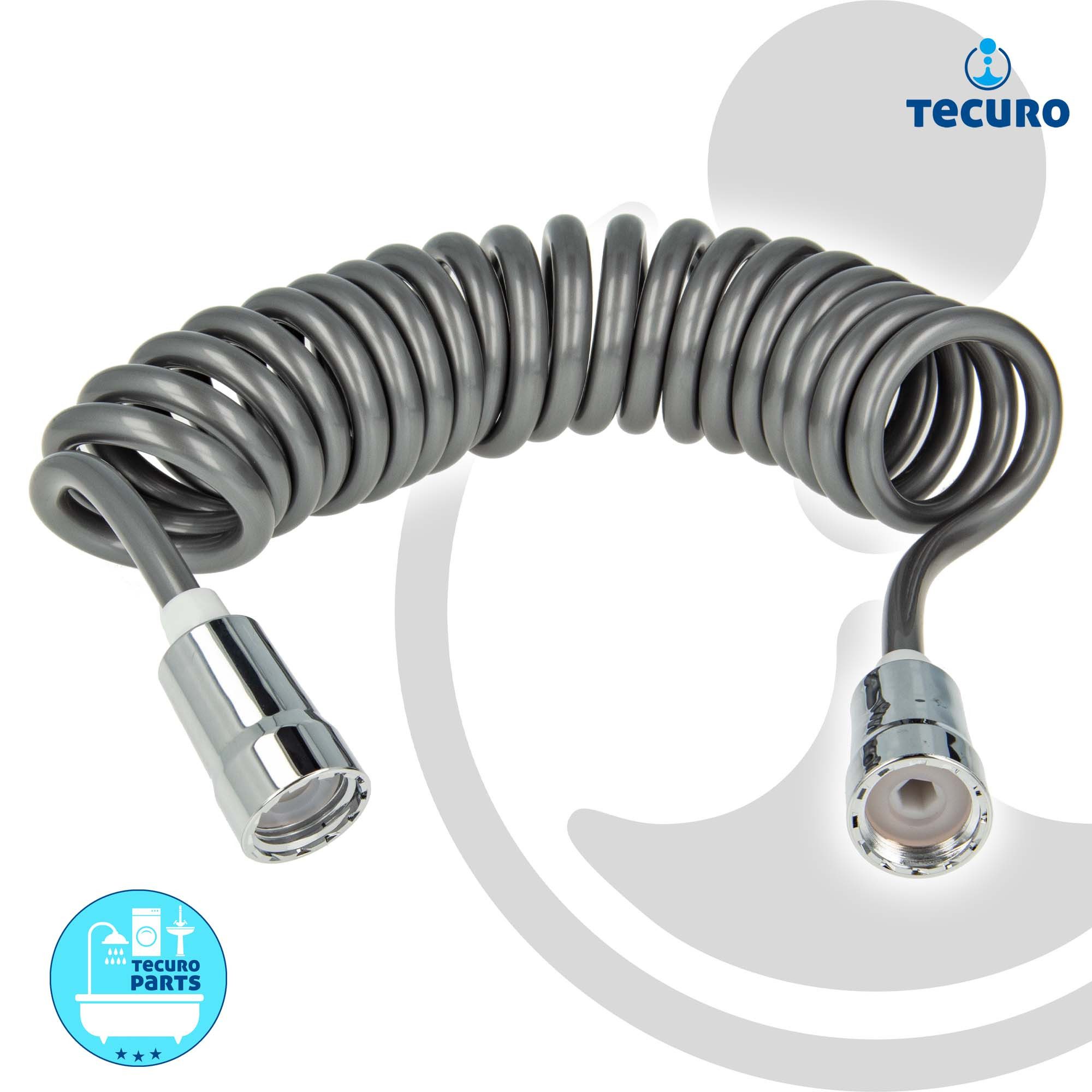 tecuro Brauseschlauch Spiral - Brauseschlauch Elegance-Plus, günstig online kaufen