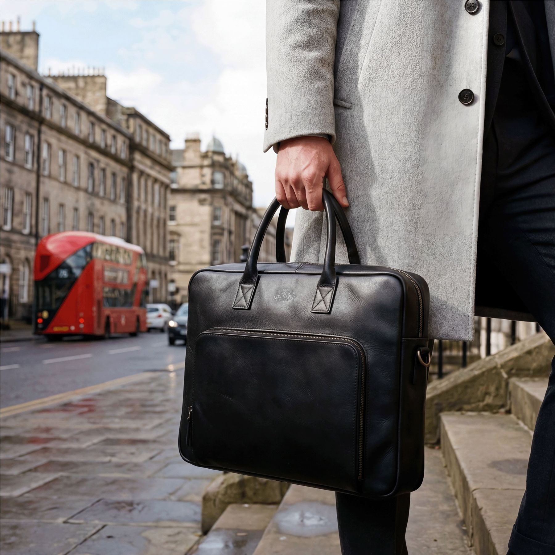 SID & VAIN Messenger Bag echt Leder Aktentasche groß 15 Zoll schwarz Umhängetasche Business, Laptoptasche 15 Zoll, Arbeitstasche Umhängetasche Herren schwarz