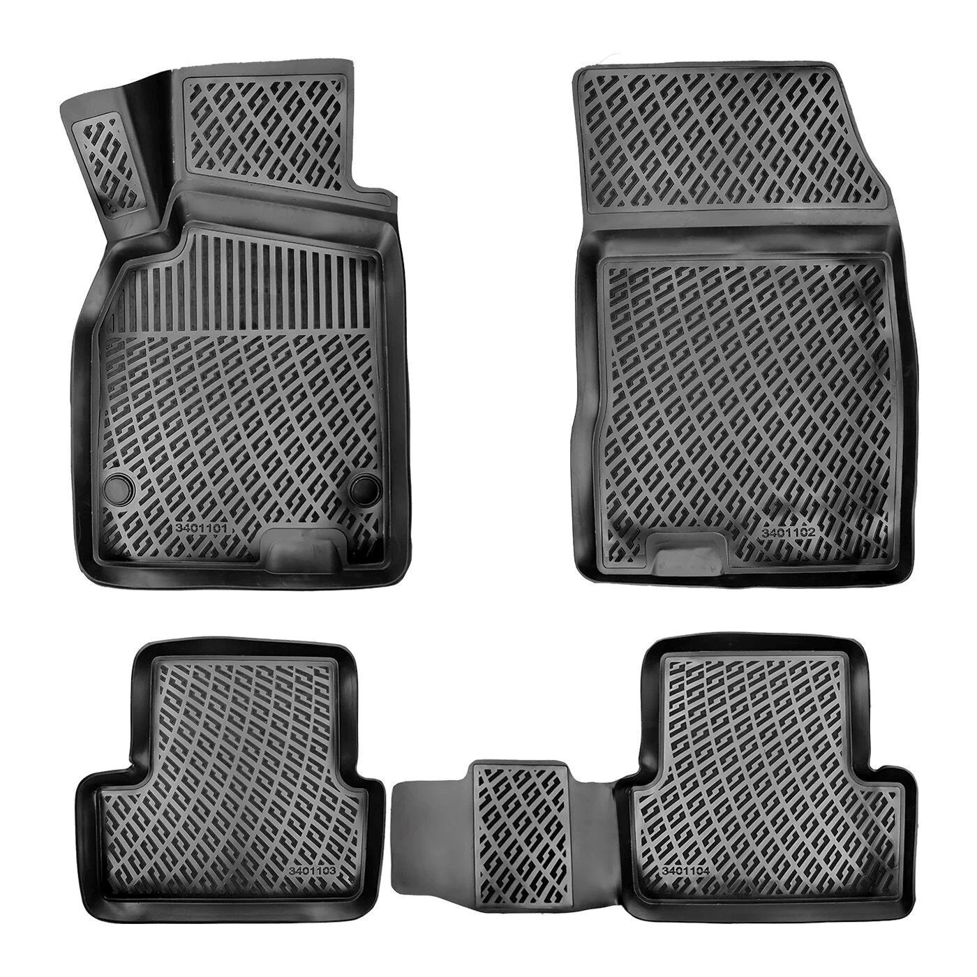 fussmattenprofi.com Auto-Fußmatte 3D Auto Fussmatten für Renault Megane 3 2008-2016 (1 St), für Renault Renault Megane