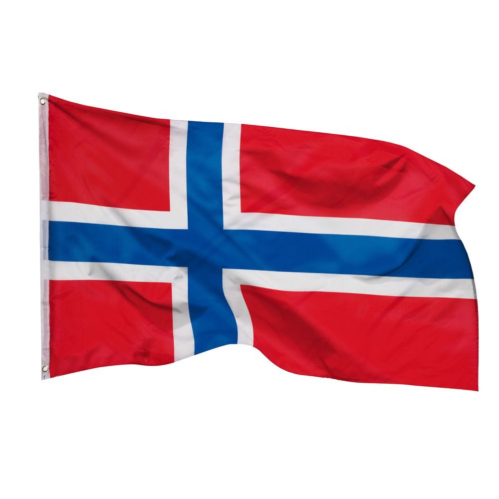 PHENO FLAGS Flagge Norwegen Flagge - Norwegenfahne 90 x 150 cm, Strapazierfähige Fahne für Флагиmast, mit 2 Ösen