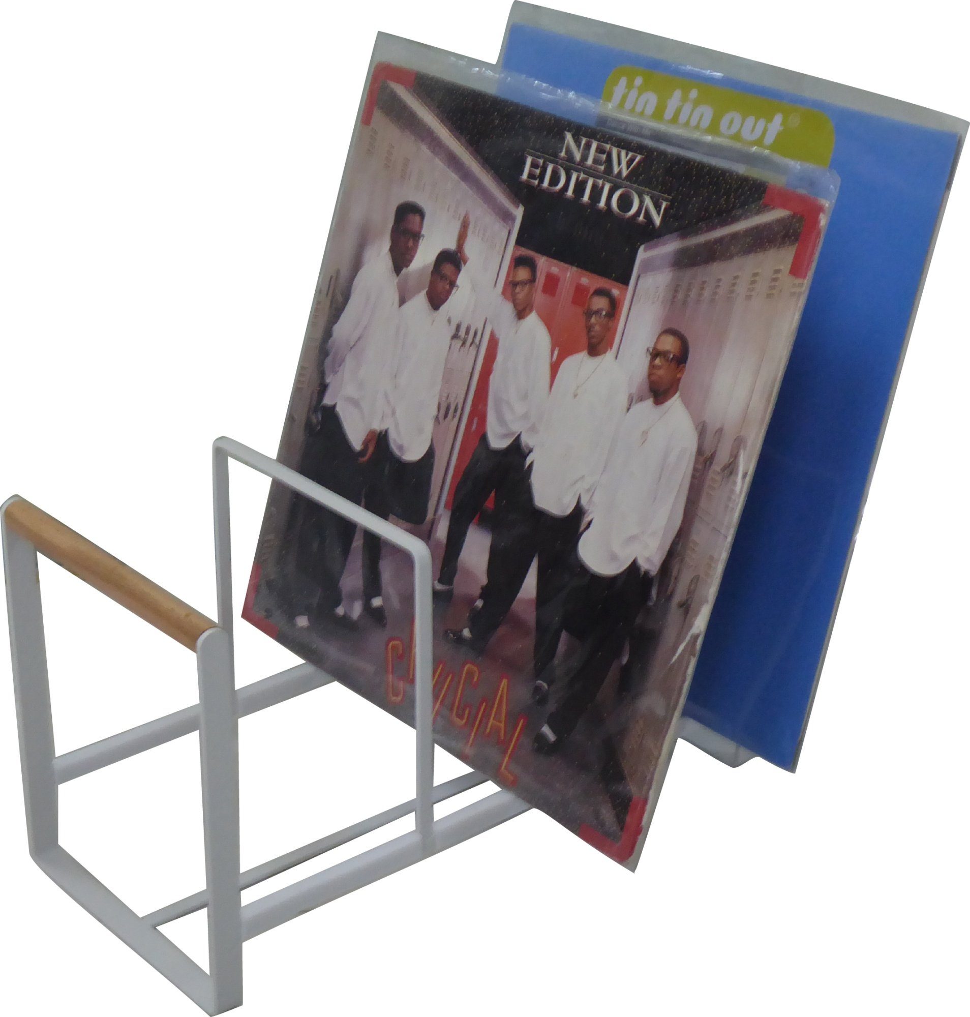 7even Schallplatten Ständer / Luxus Vinyl Halter für LPs, Maxis 12" Plattenspieler