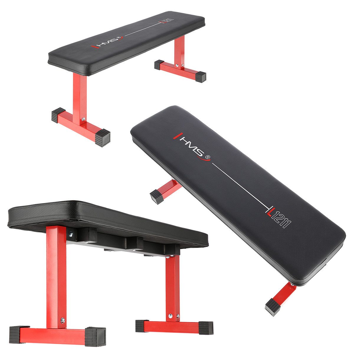 Hantelbank L1211 Trainingsbank 110 × 36 × 46,5 cm