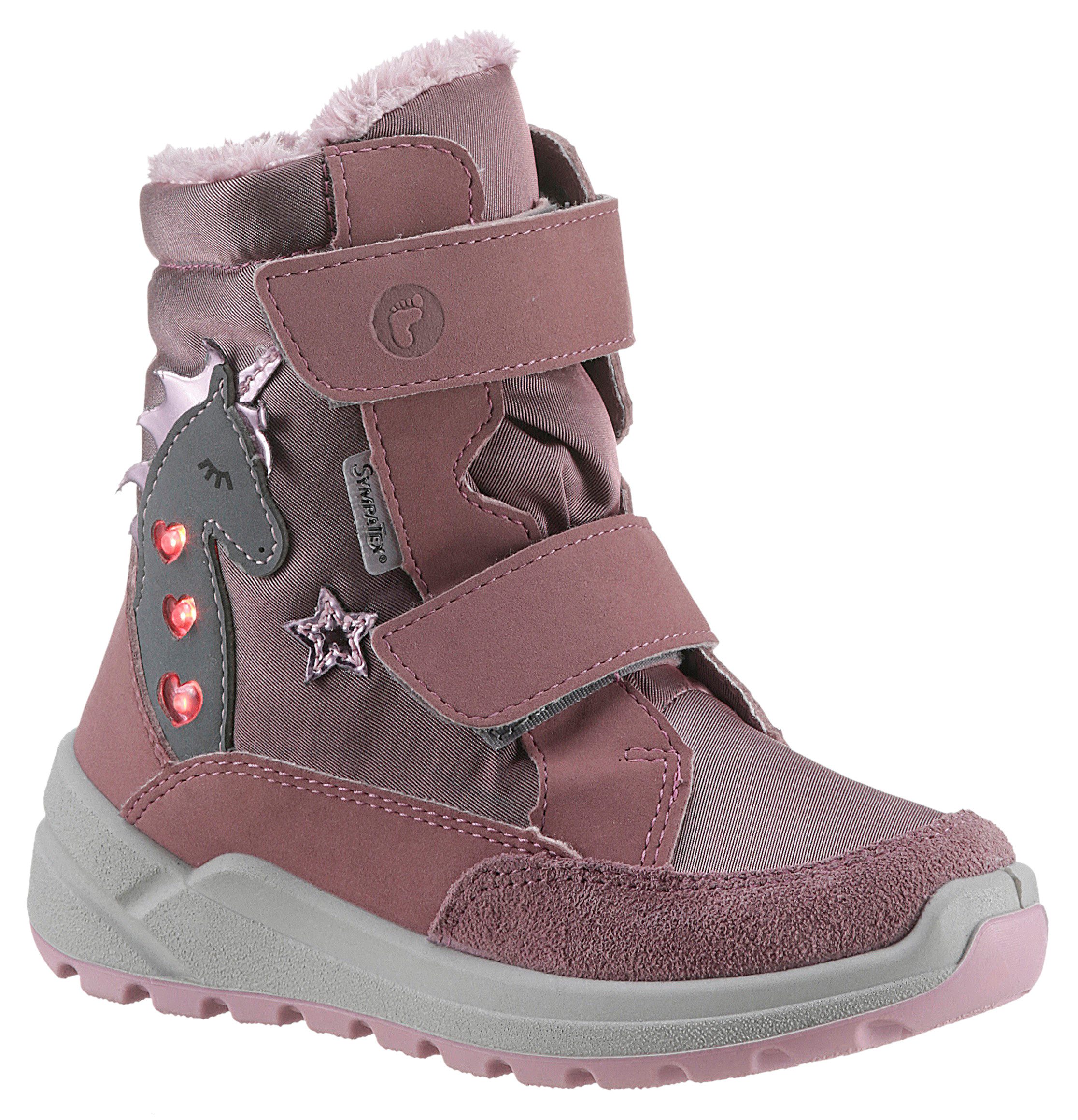 Ricosta Annika WMS: Normal Snowboots, Winterboots, Klettstiefel, Kindergartenschuh mit Blinkfunktion
