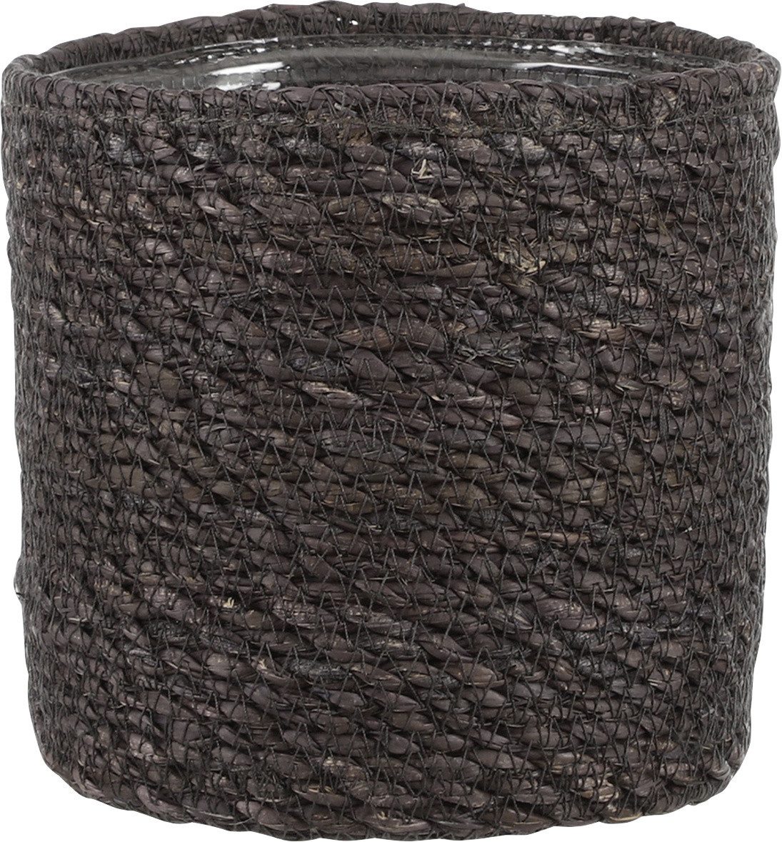 Mica Decorations Übertopf Mica Übertopf Korb Atlantic Ø 16 x 16 cm grau