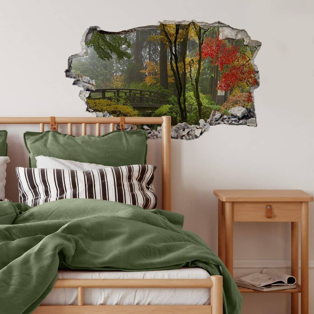 K&L Wall Art Wandtattoo 3D Aufkleber Natur Wandsticker Herbst Deko Japanischer Garten, Traumhafte Wandsticker selbstklebend, hergestellt in Berlin