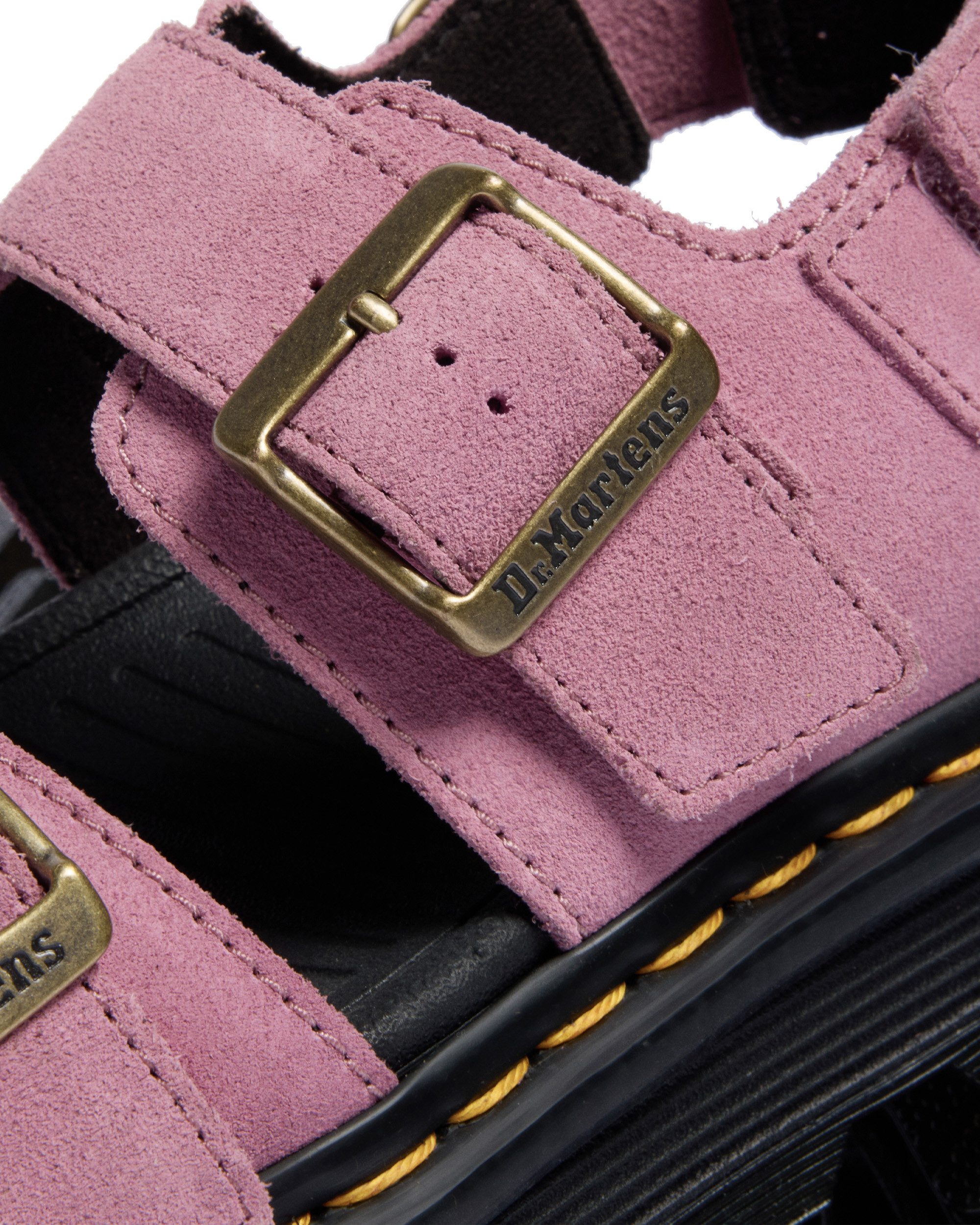 DR. MARTENS Zebzag Sandale Plateau, Sandalette, Sommerschuh mit typisch gelber Rahmennaht