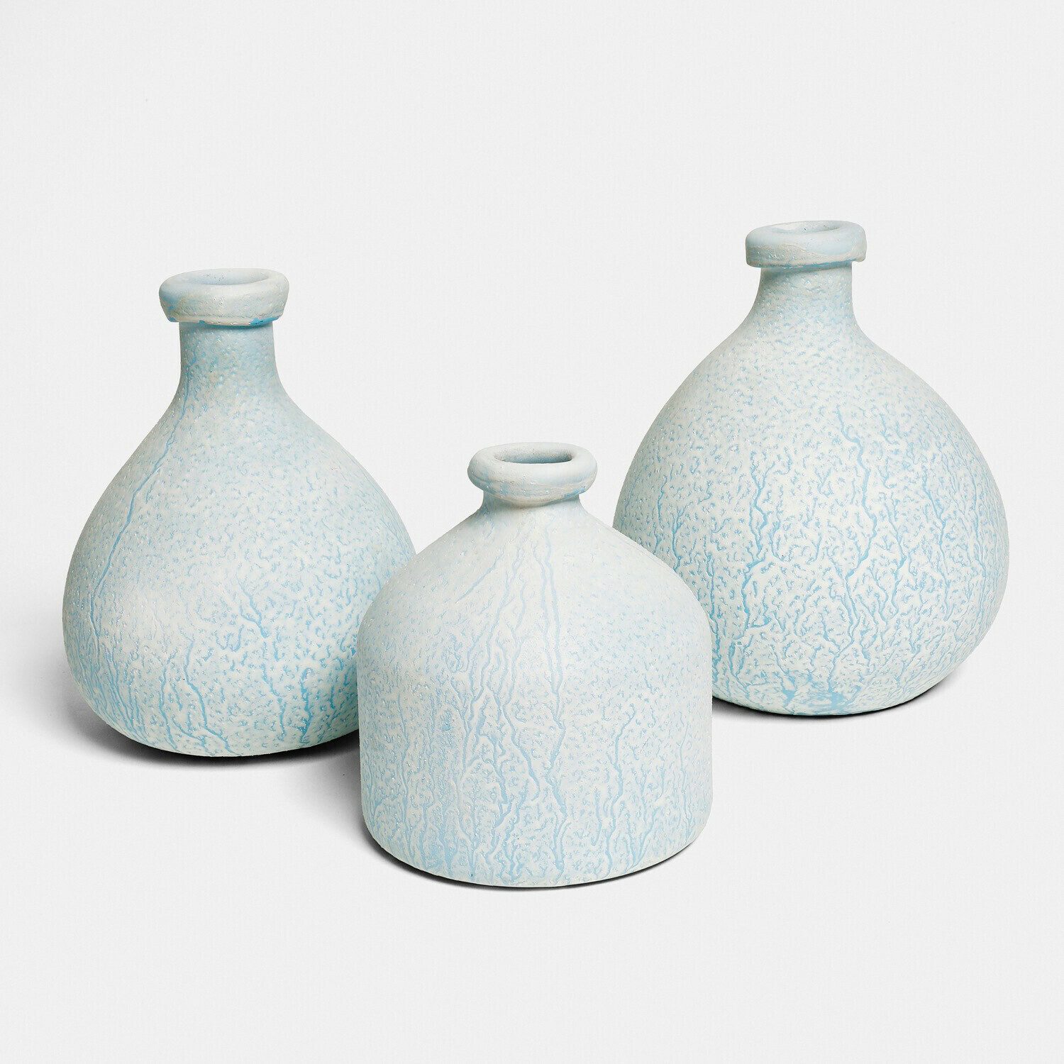 Mirabeau Tischvase Vase 3er Set Donara creme/blau