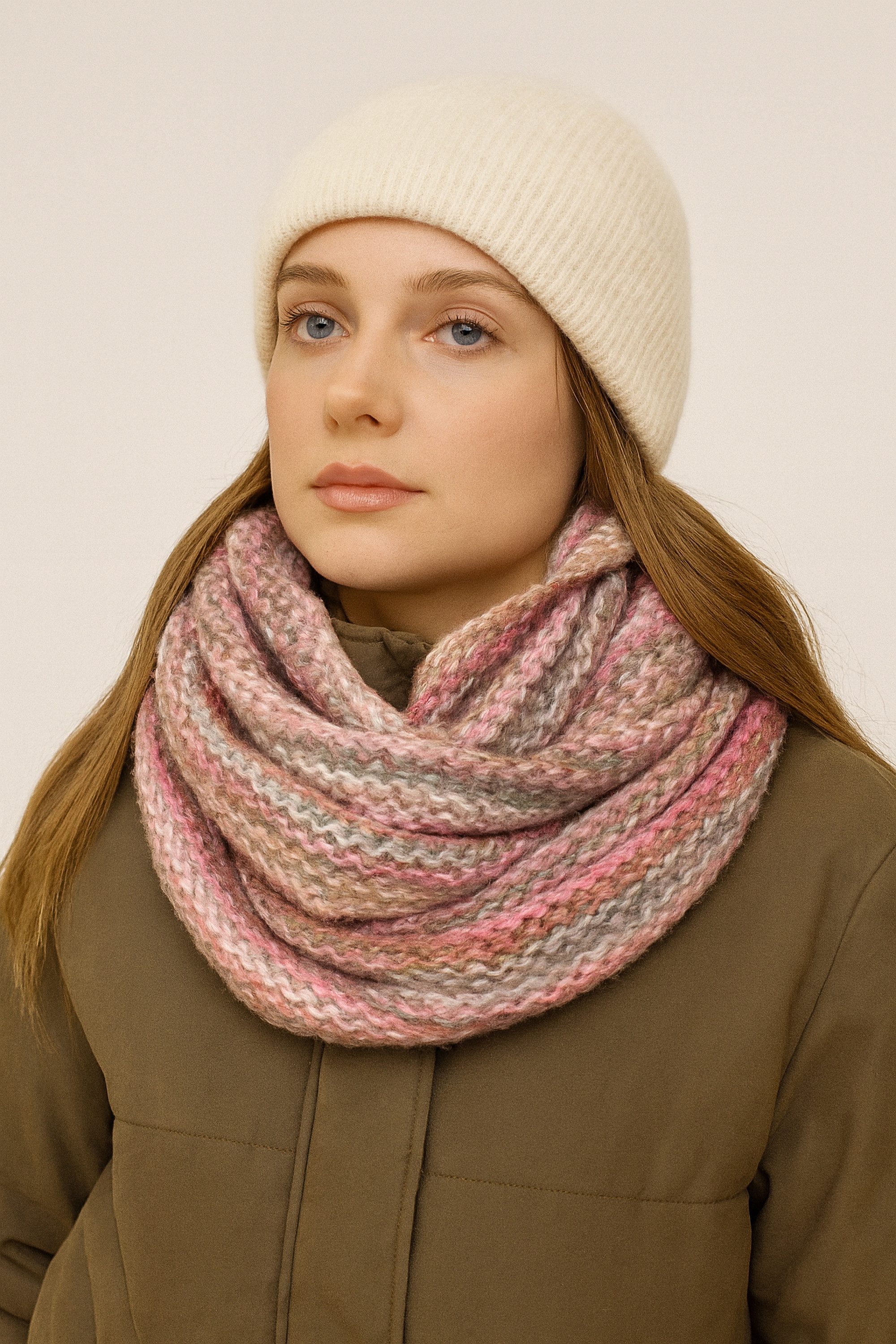 COLLEZIONE ALESSANDRO Strickschal Strickloop, (1-St), Made in Italy, in tollen Цвета(ов)