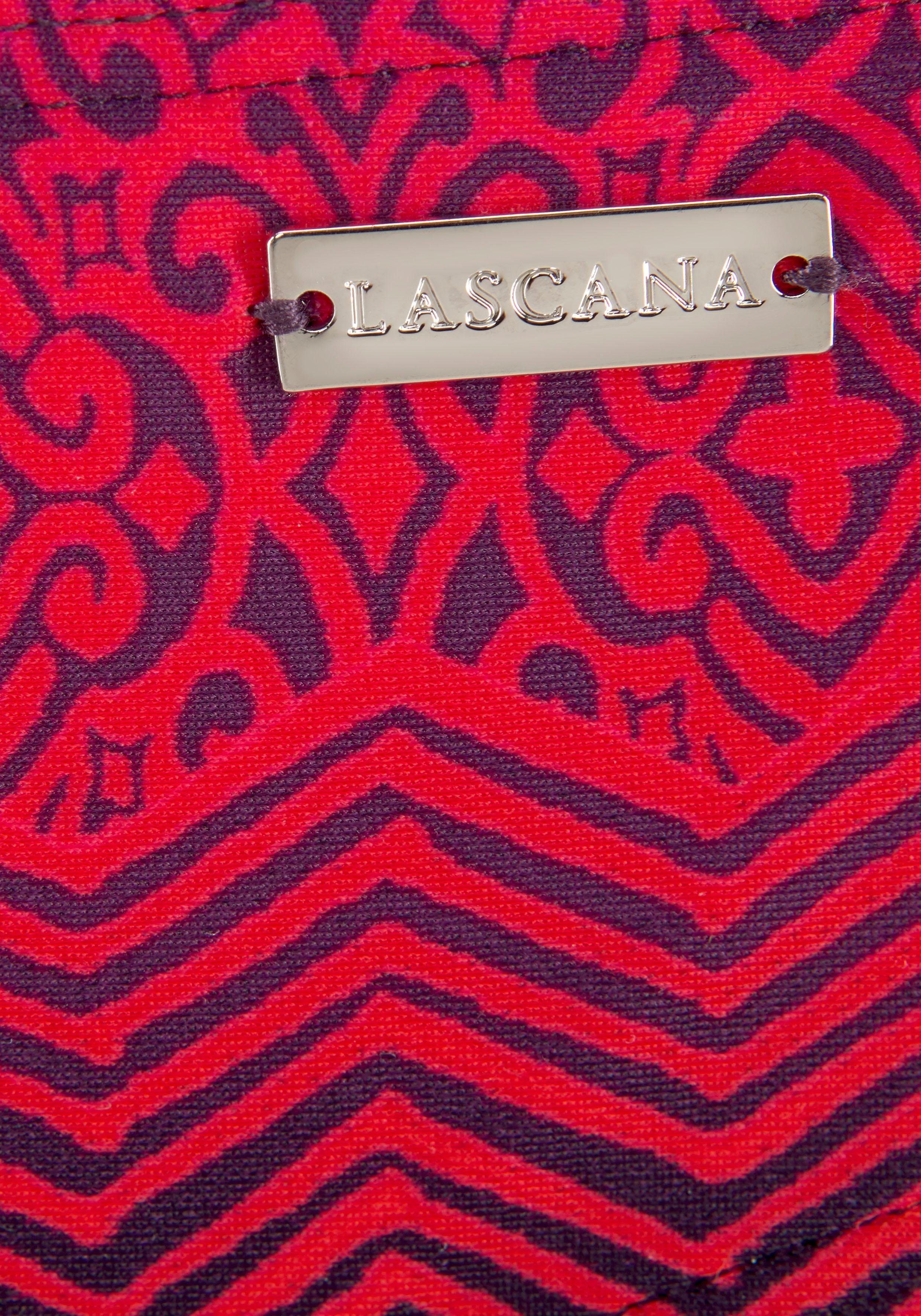 Bügel-Bandeau-Bikini LASCANA mit Farbverlauf rot