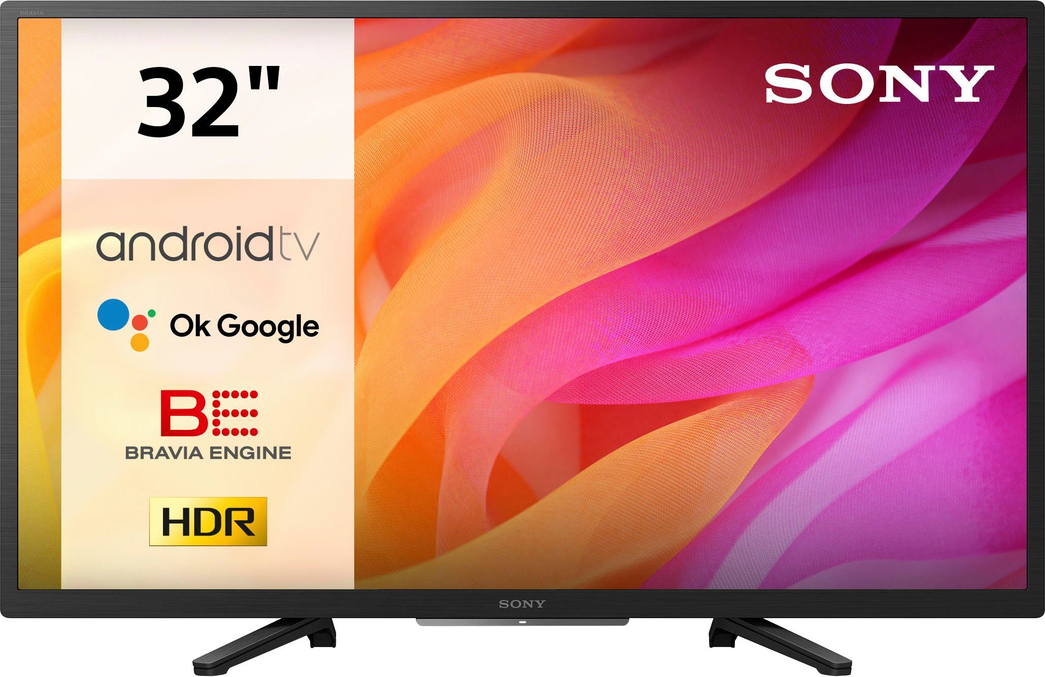 Sony KD-32W800/1 LCD-LED Fernseher TV, Android Triple HD WXGA, Smart (80 BRAVIA, TV, cm/32 Zoll, HDR) Heady, Tuner