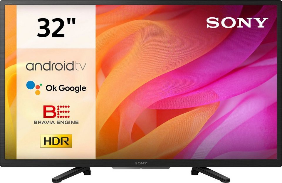 Sony KD-32W800/1 LCD-LED Fernseher (80 cm/32 Zoll, WXGA, Android TV,  BRAVIA, HD