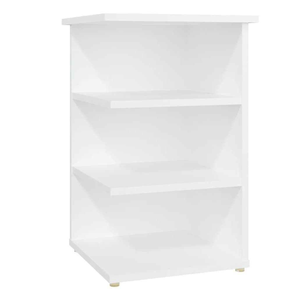 vidaXL Mehrzweckregal NA Beistellregal Weiß 35x35x55 cm Spanplatte