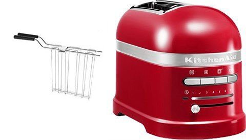 KitchenAid Toaster Artisan 5KMT2204EER EMPIRE ROT, 2 kurze Schlitze, für 2 Scheiben, 1250 W, mit Sandwichzange