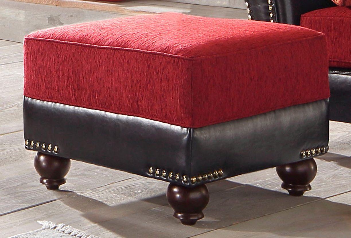 Hocker KING GEORGE von HOME AFFAIRE - ab 129,99€ - Kunstleder PULLUP / Chenille