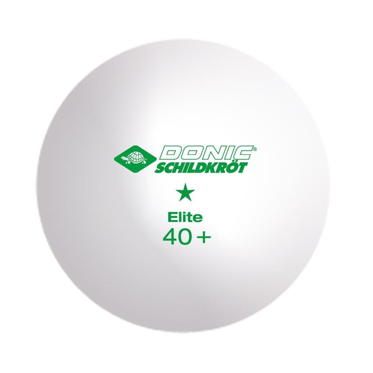 Donic Tischtennisball Elite 1* Poly 40+ 3 Stück weiß, Tischtennis Bälle Tischtennisball Ball Balls