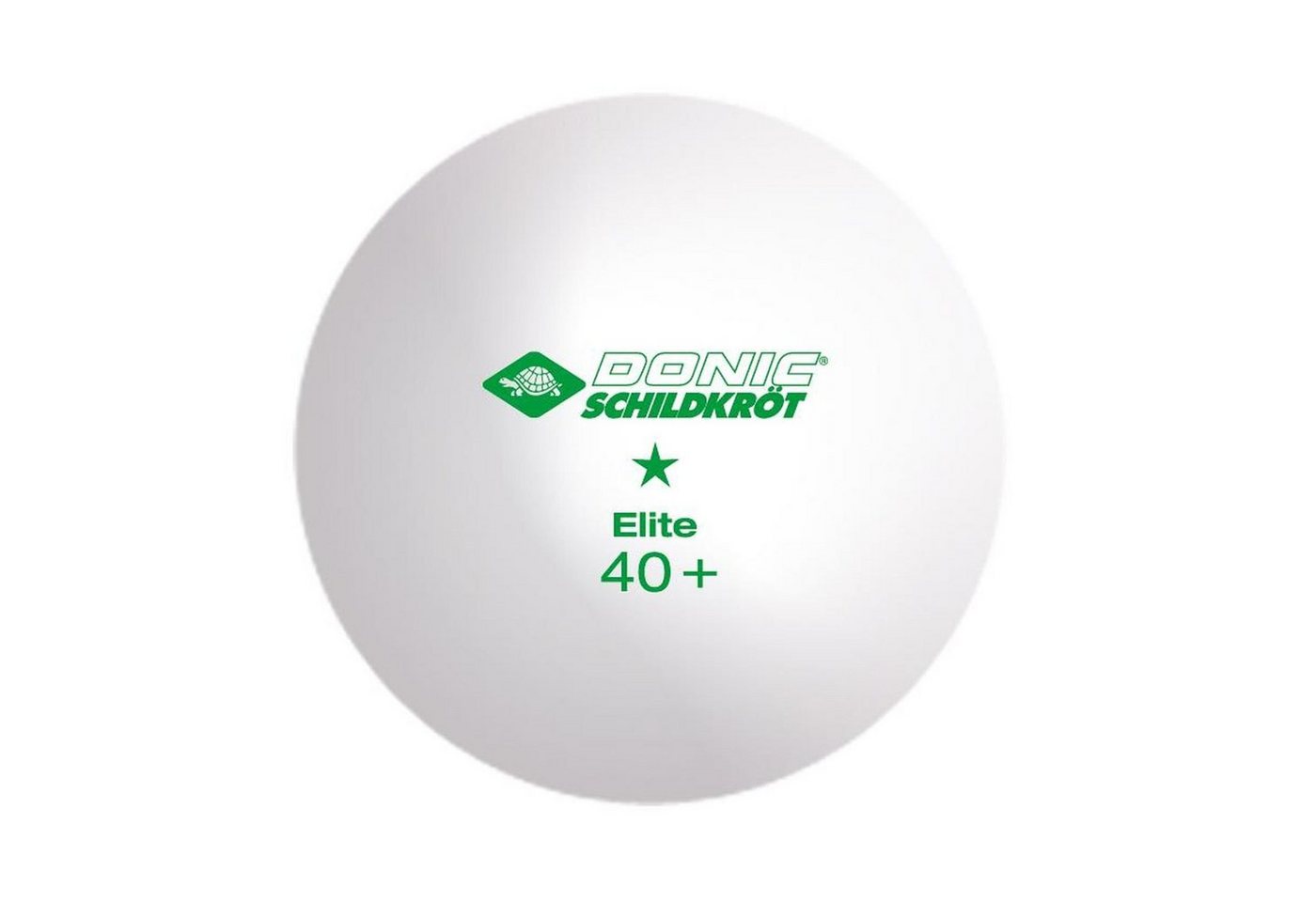Donic Tischtennisball Elite 1* Poly 40+ 3 Stück weiß, Tischtennis Bälle Tischtennisball Ball Balls