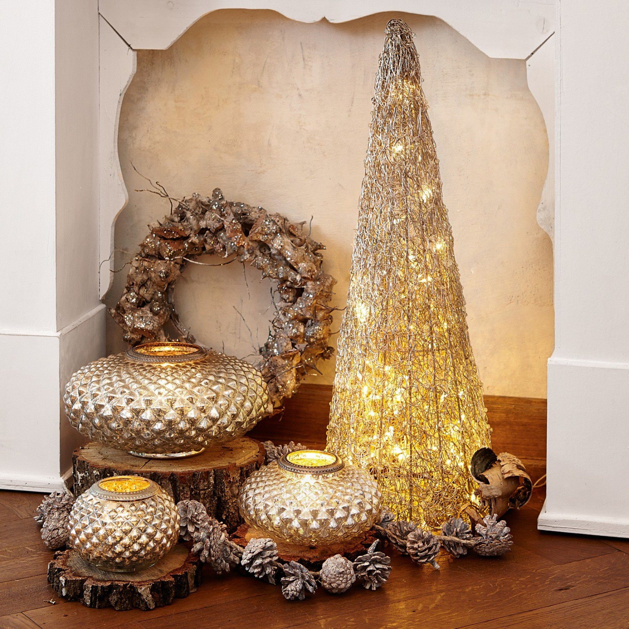 LOBERON Dekobaum PLANCHEZ mit tollem Goldschimmer - nur 46,95€