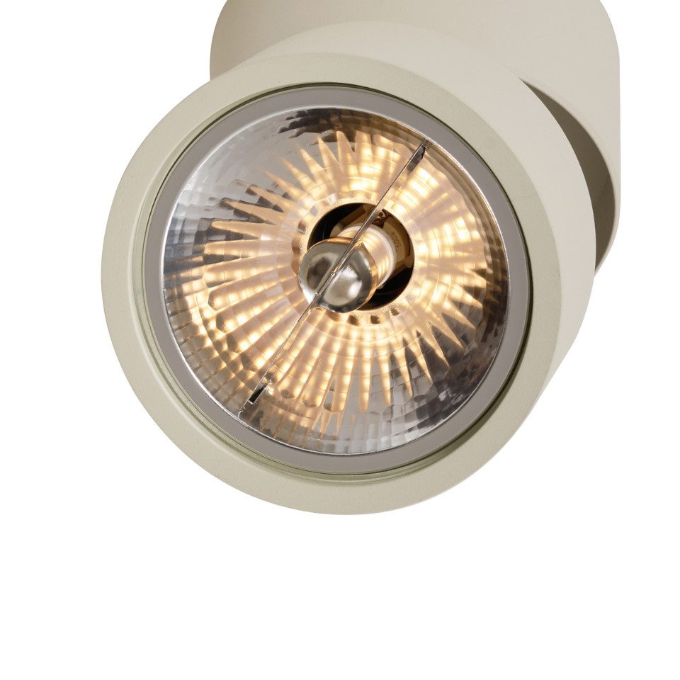 Qazqa LED Aufbaustrahler Go nine, ohne Leuchtmittel, Extra-Warmweiß, QAZQA Aufbau­spot, g9, Beige, Aluminium, Modern