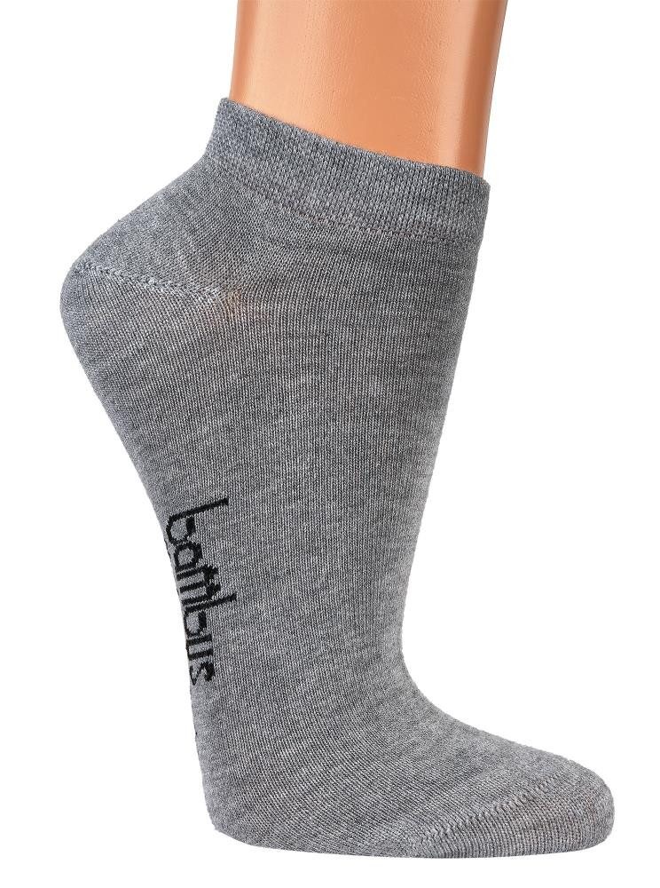 Wowerat Sneakersocken Bambus Viskose Sneaker Socken melange Sneakersocken Damen Herren