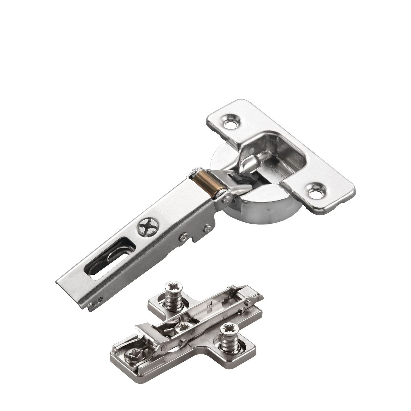 SO-TECH® Möbelbeschlag 2 x Salice Topfband S700 110° Bohrbild T45 Nickel matt MPL EXZ H6 (2 St)