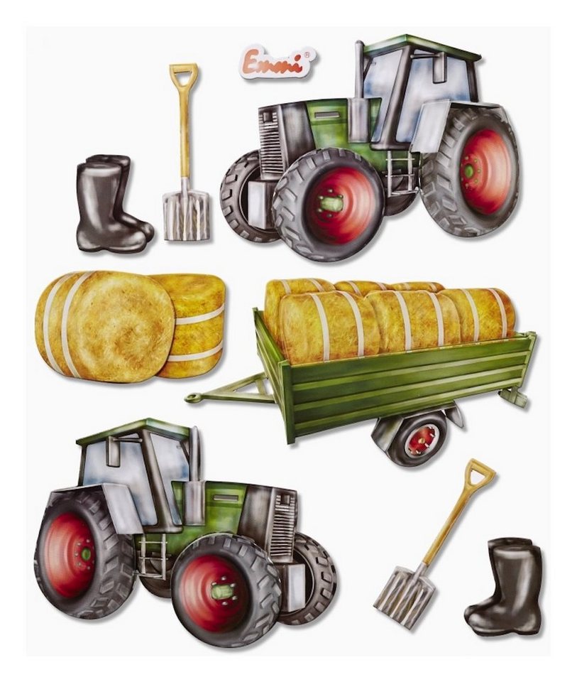 HobbyFun Aufkleber 3D Sticker XXL Traktor