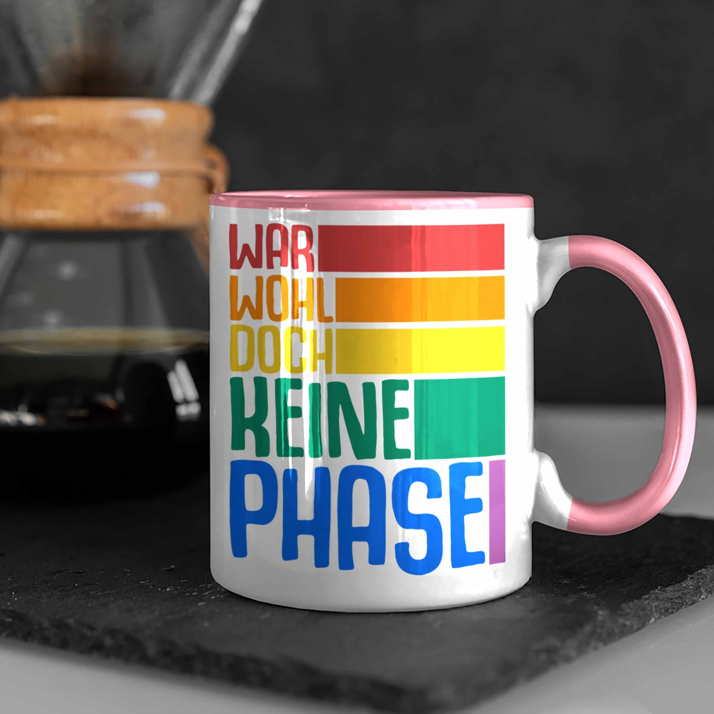 Geschenk Tasse Doch Regenbogen Schwule Lesben Wohl Tasse LGBT War - für Regenbogen Lustige Phase Grafik Rosa Transgender Keine Trendation Trendation