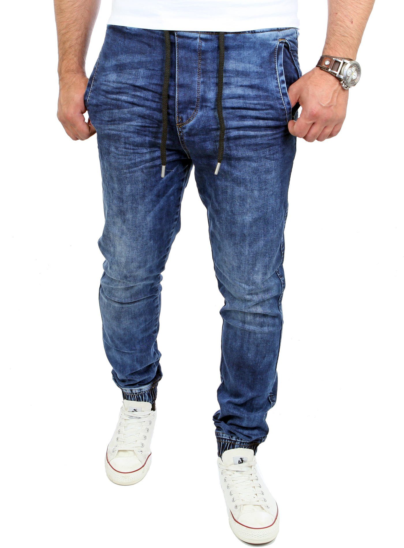 Reslad Stretch-Jeans Reslad Casual Style Jeans-Herren Slim Fit Jogging- Stretch Jogging-Denim Slim Fit