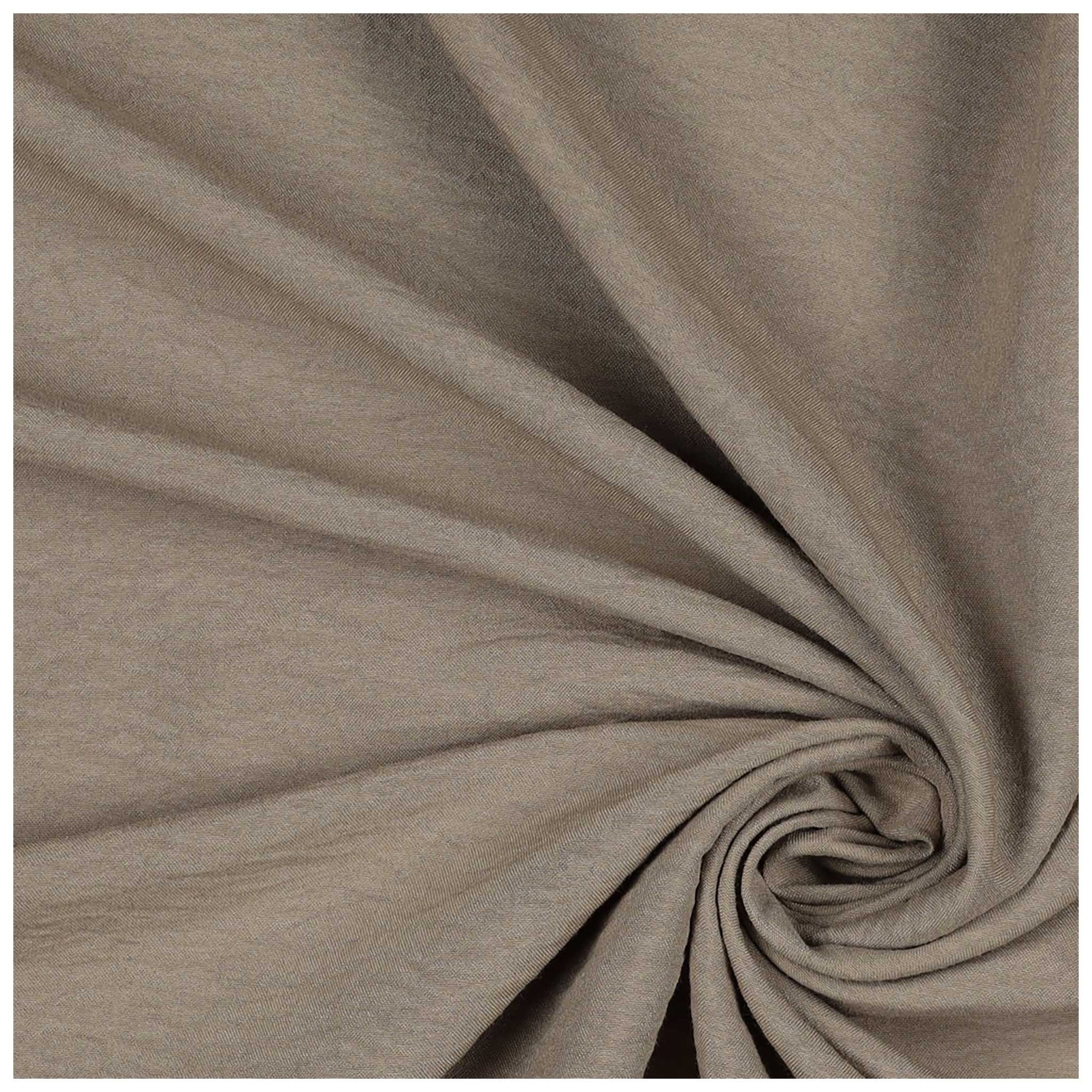 maDDma Stoff Papillion Stoff ab 1m x 150cm Meterware Polyesterstoff Sommerstoff, 007 - graubeige
