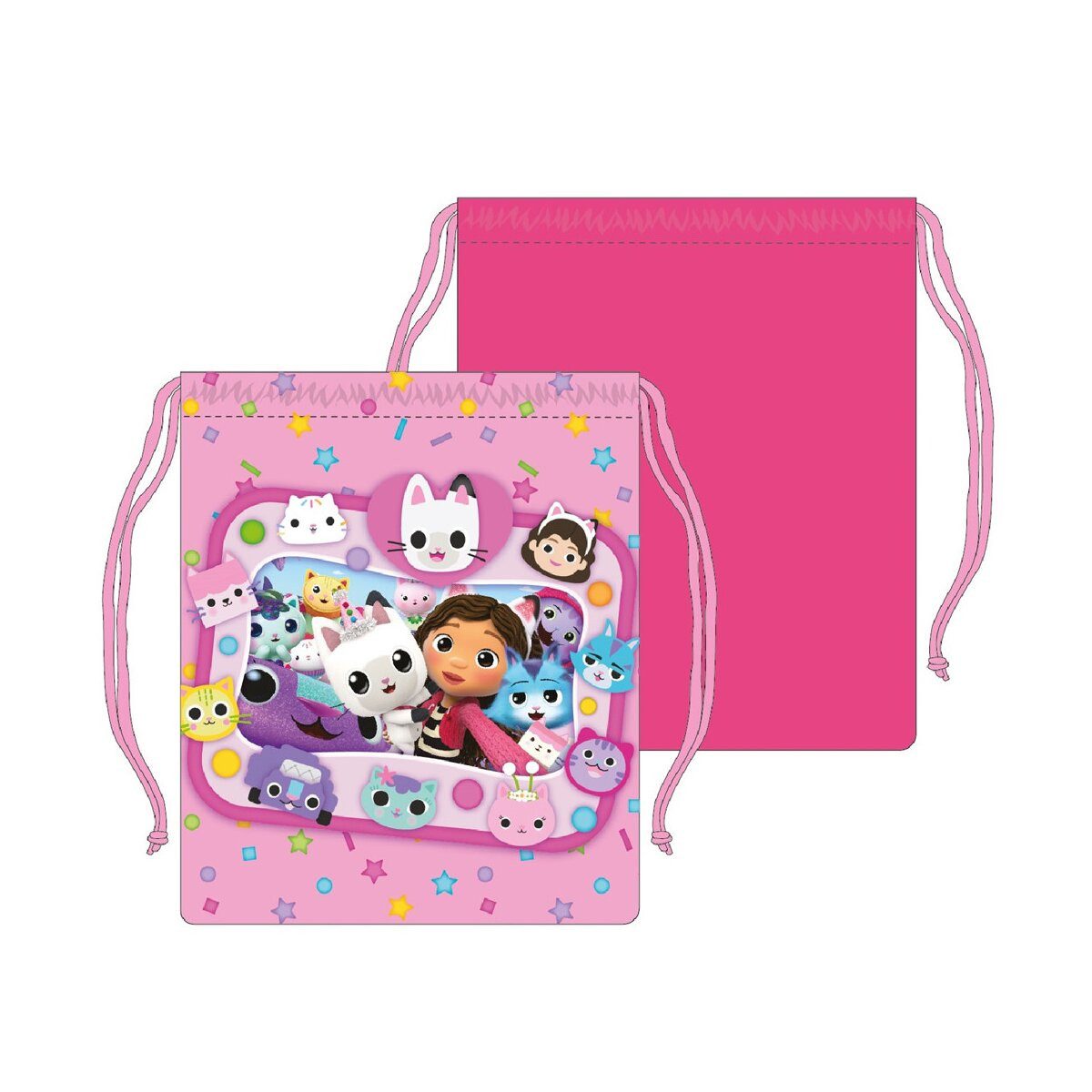 Turnbeutel Gabby's Dollhouse Lunch-Tasche 26,5cm Brottasche Kinder