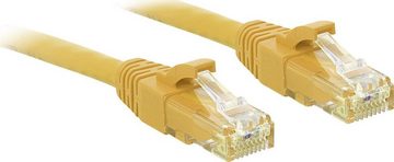 Lindy LINDY Cat.6 U/UTP Kabel, gelb, 0,5m (48061) Netzwerkkabel