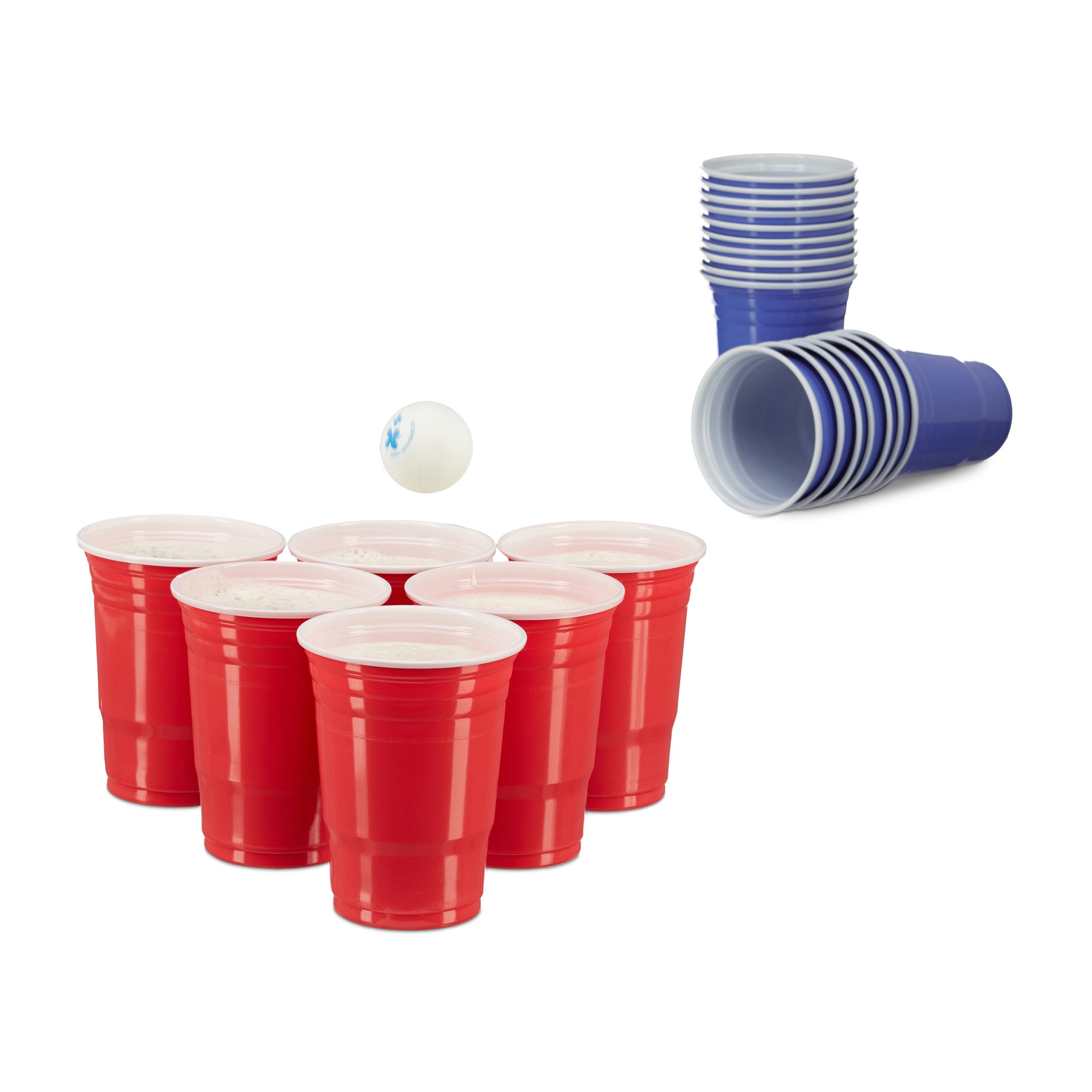 relaxdays Spiel 200 x Beer Pong Becher