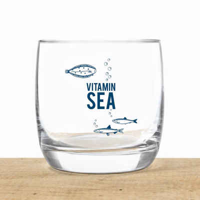 Bow & Hummingbird Whiskyglas Kristallglas Vitamin Sea, Kristallglas