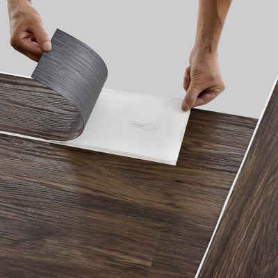 neu.holz Vinylboden, antibakteriell, »Vanola« Vinyl Laminat Selbstklebend 5,85 m² Smoked Oak