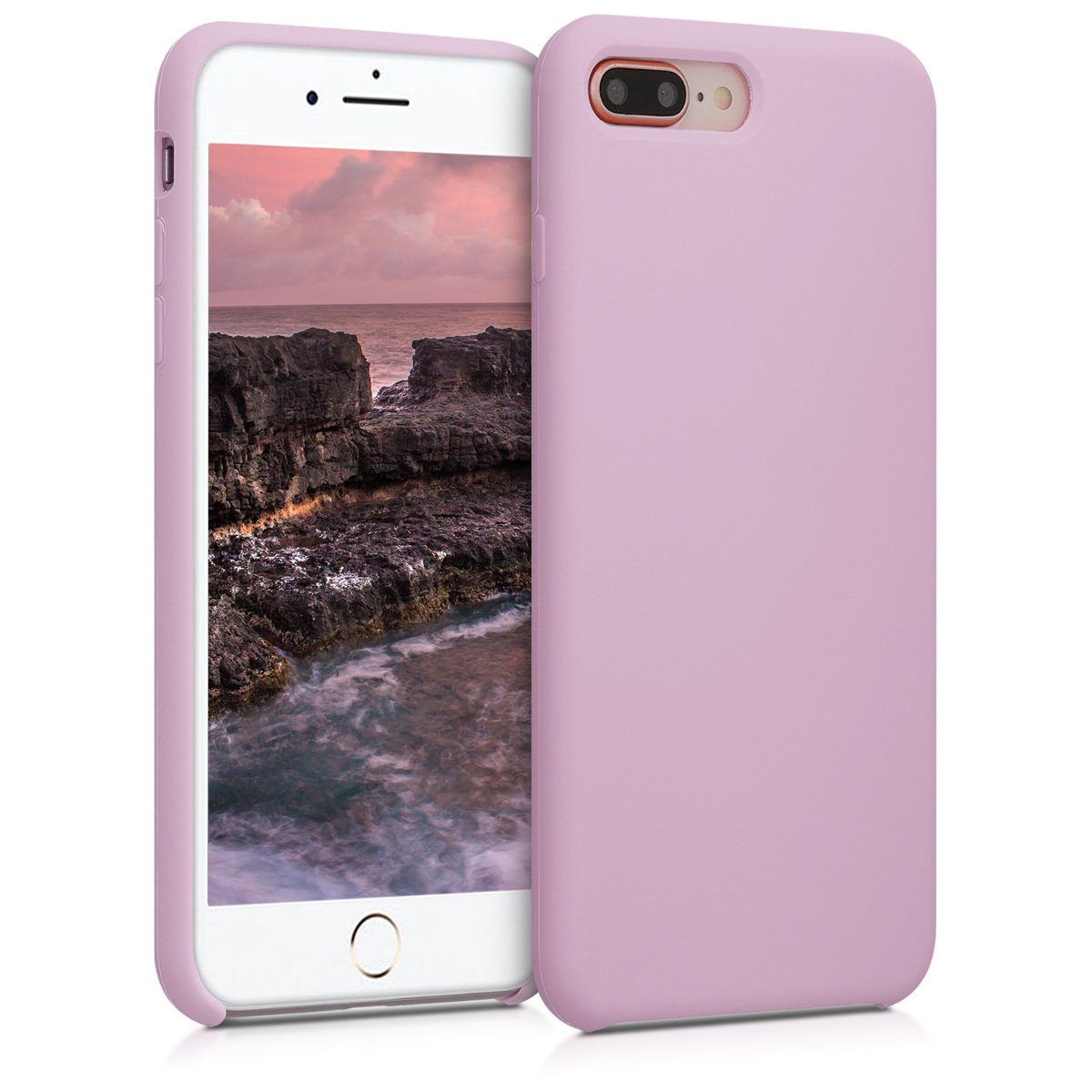 kwmobile Handyhülle Handyhülle für Apple iPhone 7 Plus / 8 Plus Hülle, Weiches Handy Silikon Case - Schutzhülle Cover