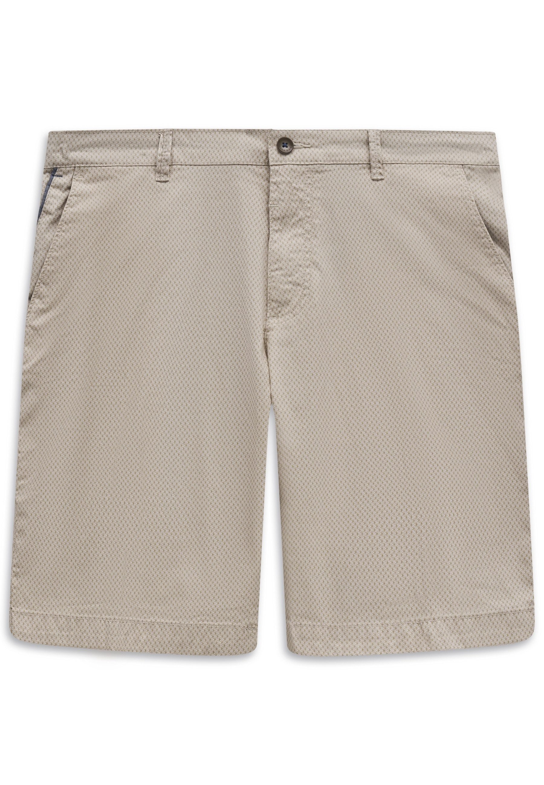 bugatti Chinoshorts Feines Allover-Muster mit hoher Flexibilität