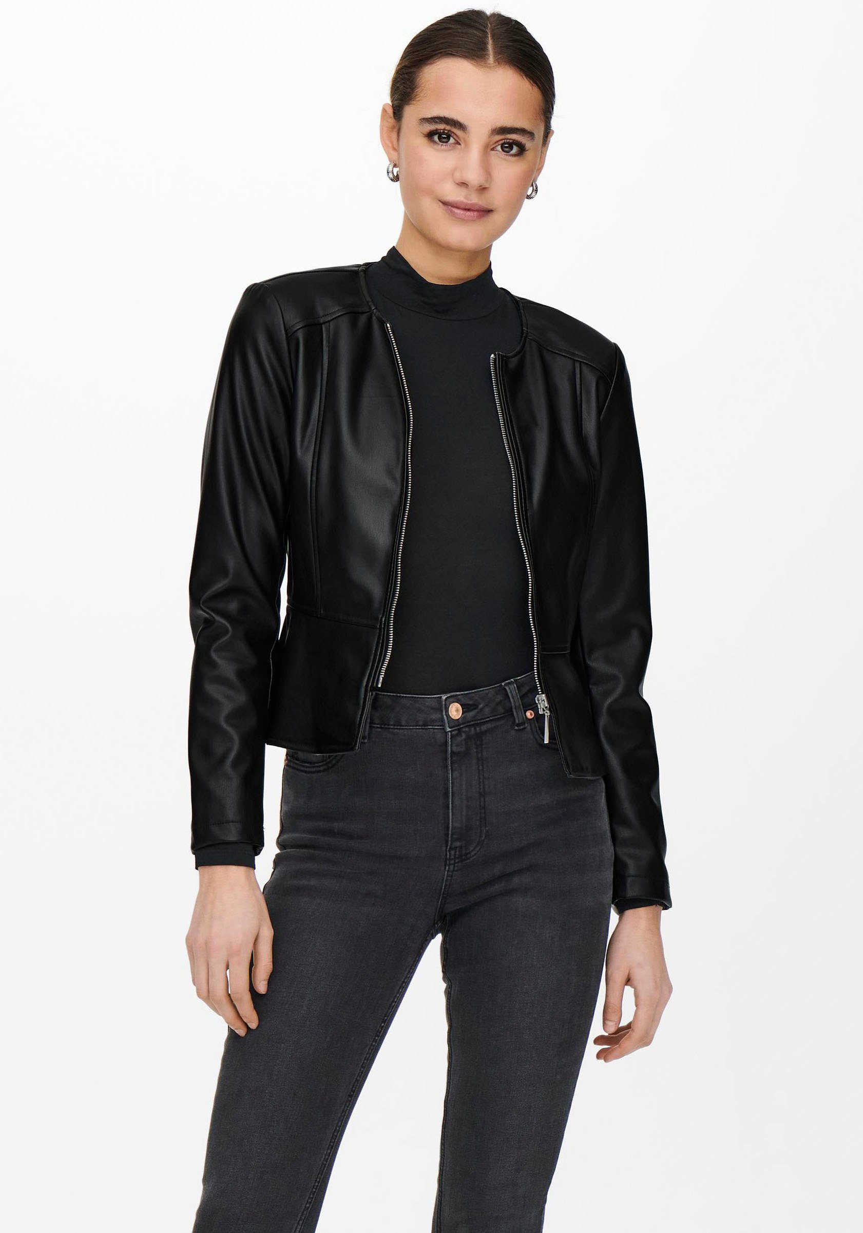 ONLY Lederimitatjacke ONLSARAMY FAUX LEATHER JACKET günstig online kaufen