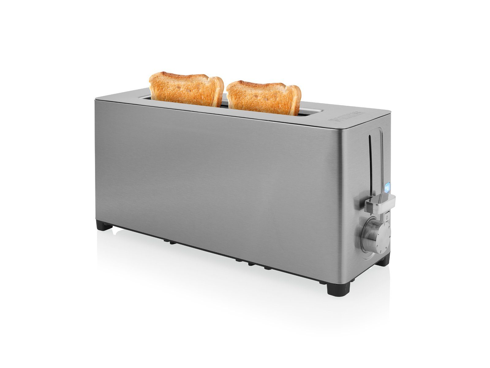 PRINCESS Toaster, 1 langer Schlitz, 1050 W, Toastmaschine schmal 1 langer Schlitz Toster mit Brötchenaufsatz
