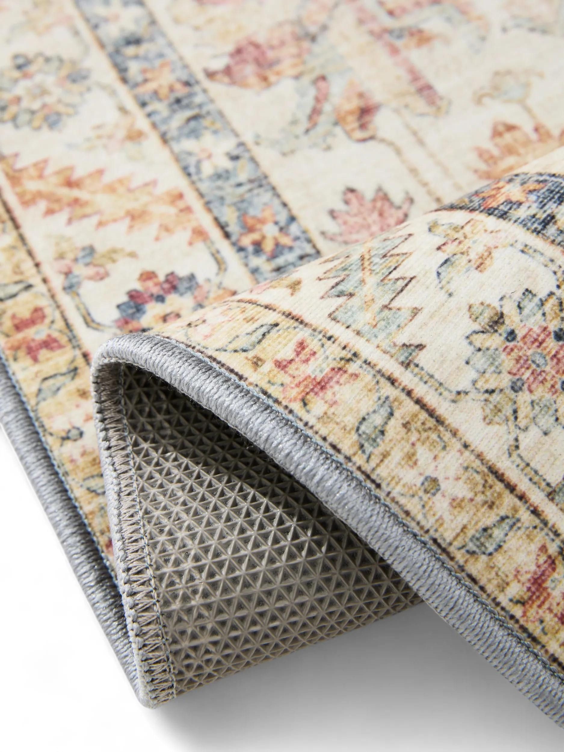 benuta Teppich George, rechteckig, Höhe: 5 mm, Vintage-Look, Kurzflor, Teppich Wohnzimmer, Schlafzimmer, Waschbar