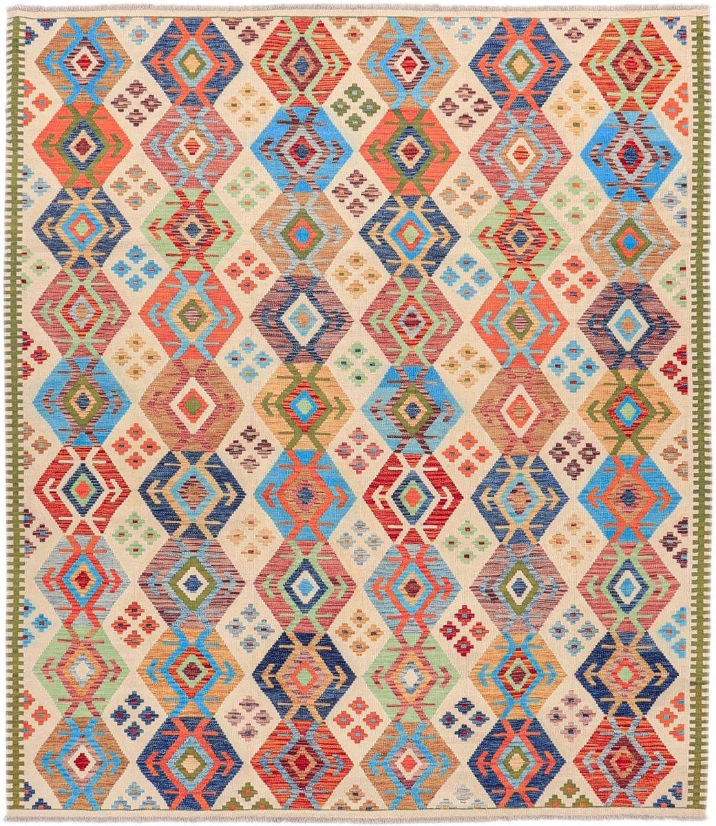 Orientteppich Kelim Afghan Heritage 259x294 Handgewebter Moderner Orientteppich, Nain Trading, rechteckig, Höhe: 3 mm