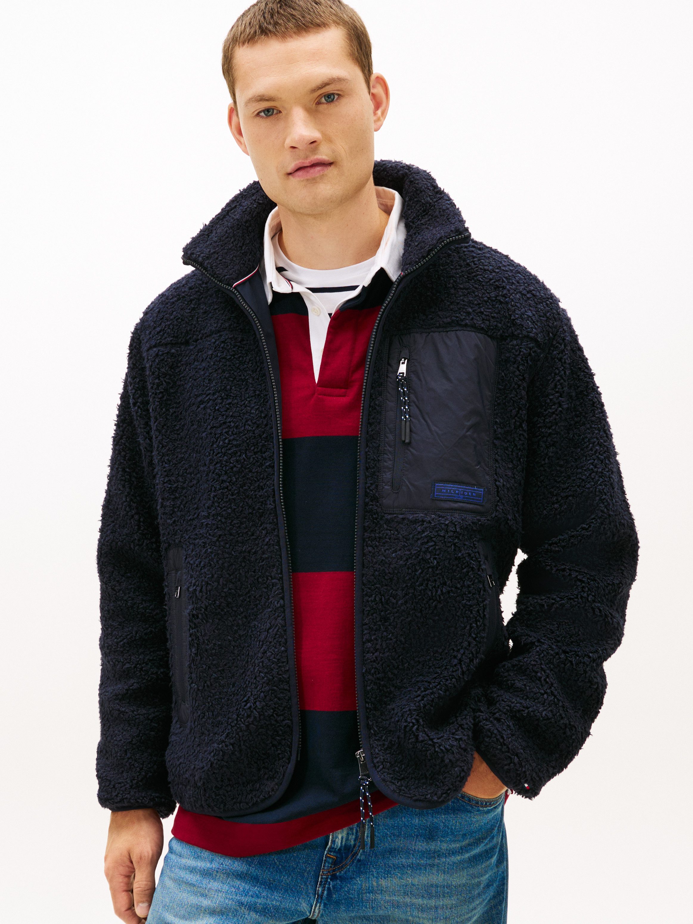 Tommy Hilfiger Sweatjacke TEDDY FLEECE ZIP günstig online kaufen