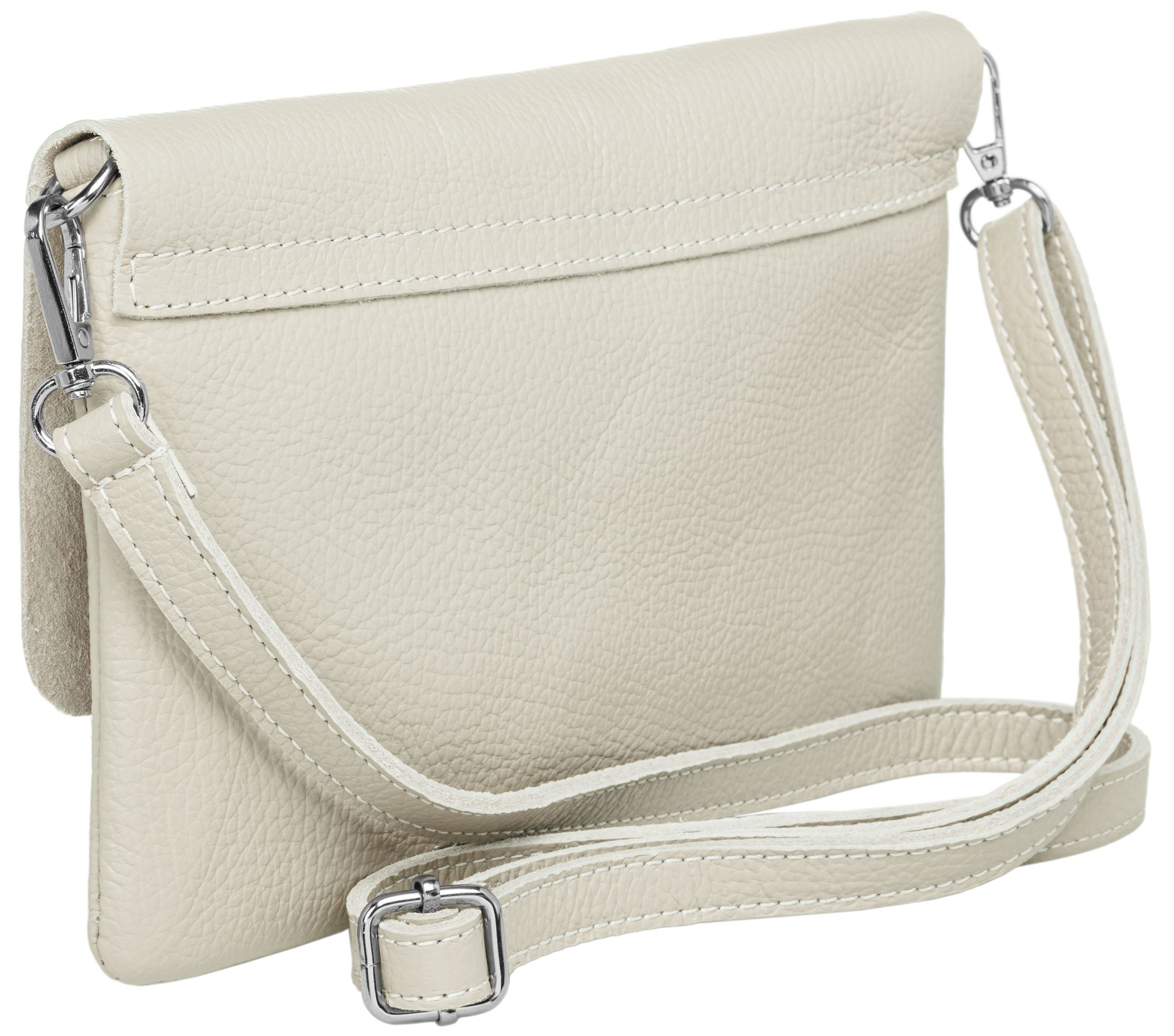 Caspar Clutch Abendtasche Damen Leder Handtasche - CLASSIC LINE - Modell No.835, leicht, elegant & unempfindlich - 100% Echtleder - Handmade in Italy – Bild 3 von 5