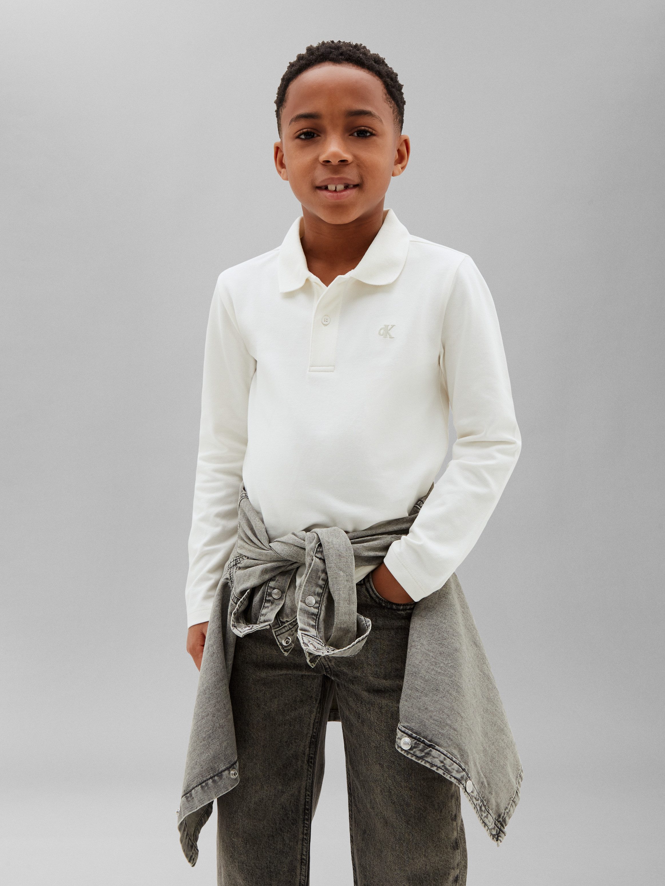 Langarm-Poloshirt SOLID PIQUE POLO