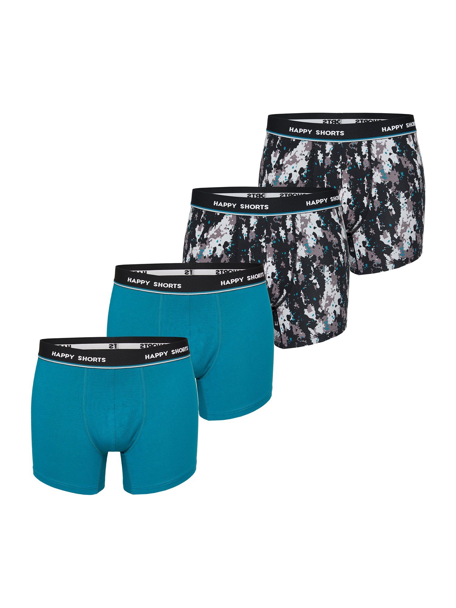 HAPPY SHORTS Retro Pants Jersey (4-St) Retro-Boxer Retro-shorts unterhose
