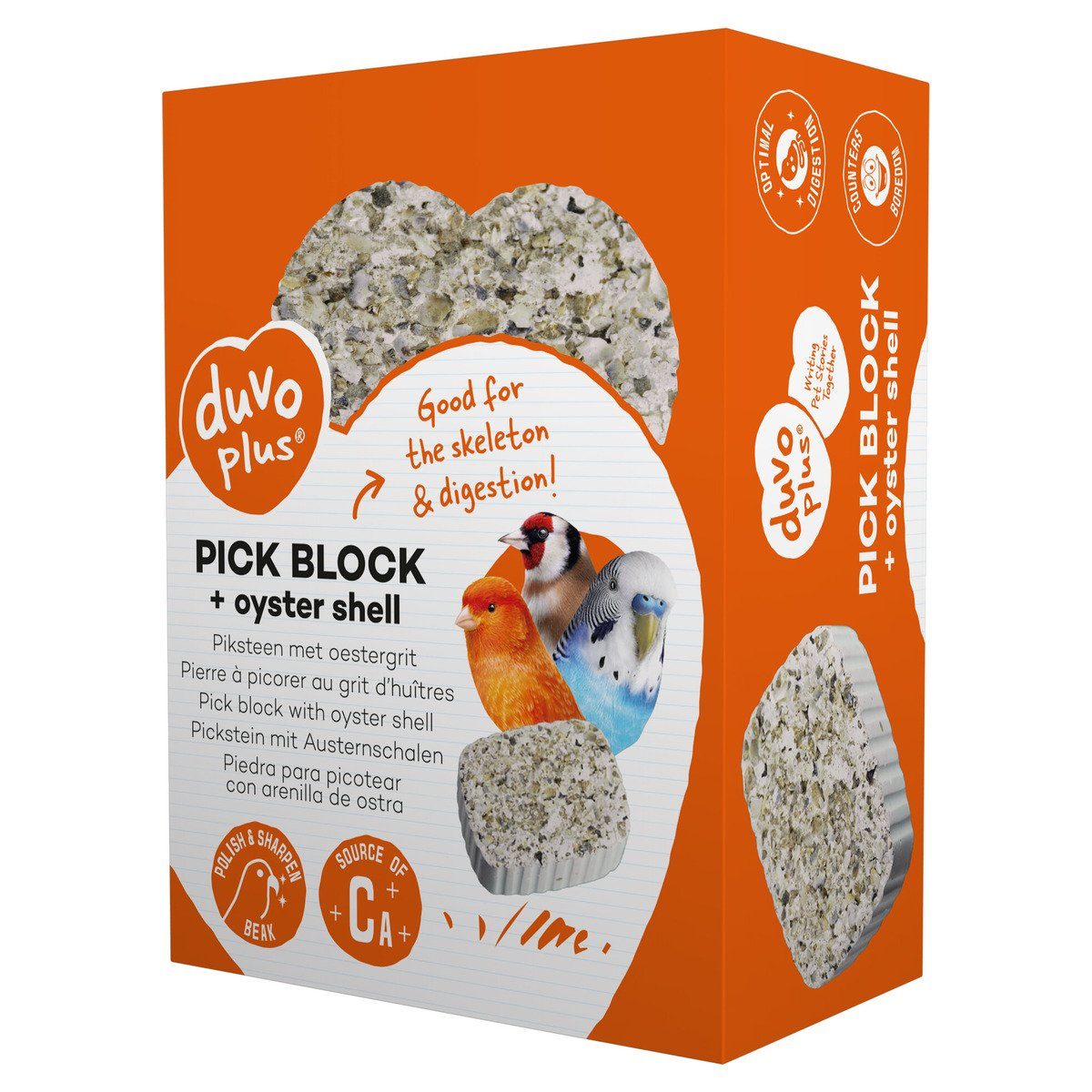 DUVO+ Pickstein mit Austernschalen 200 g, Nahrungsergänzungsmittel für: Vogel von DUVO+