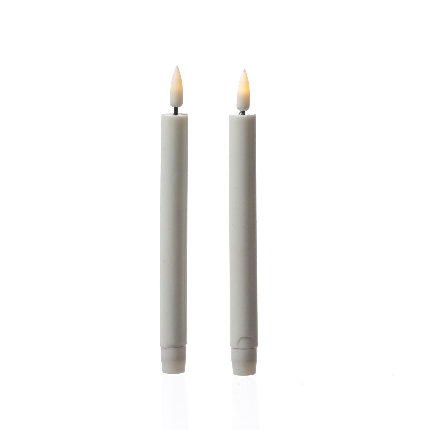 Deluxe Homeart LED-Kerze LED Mni Stabkerzen Mia Dinner Tafelkerzen Echtwach günstig online kaufen