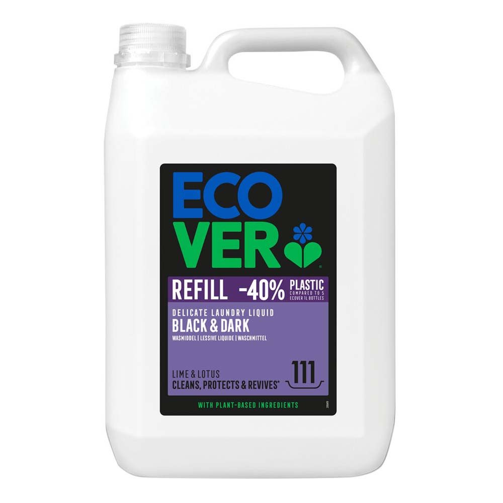 Ecover Schwarz & Dunkel - Feinwaschmittel Limette & Lotus 111WL 5L Spezialwaschmittel