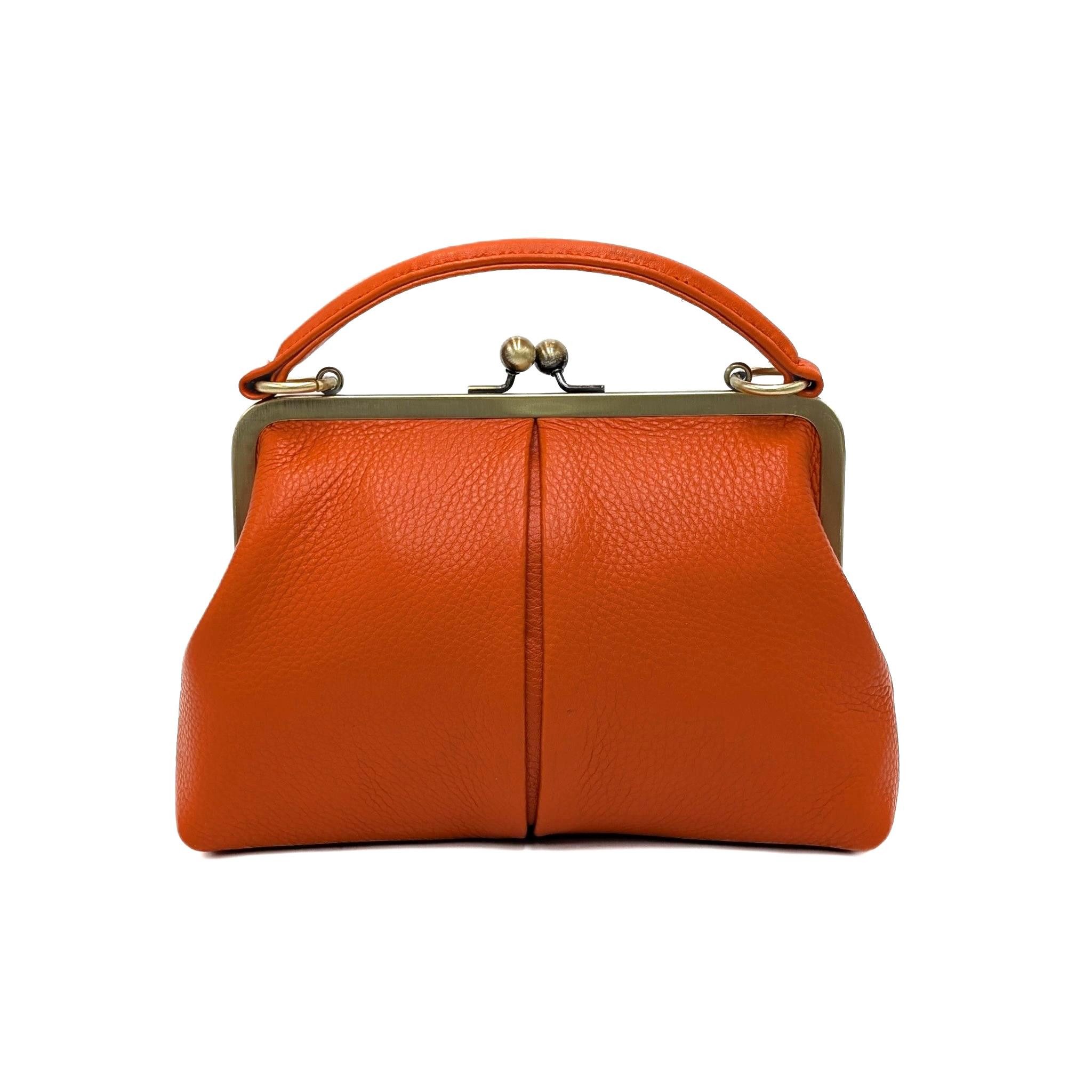 Taschenkinder Handtasche Damen Handtasche Leder "Kleine Olive", Umhängetasche, Vintage Stil., Echtleder