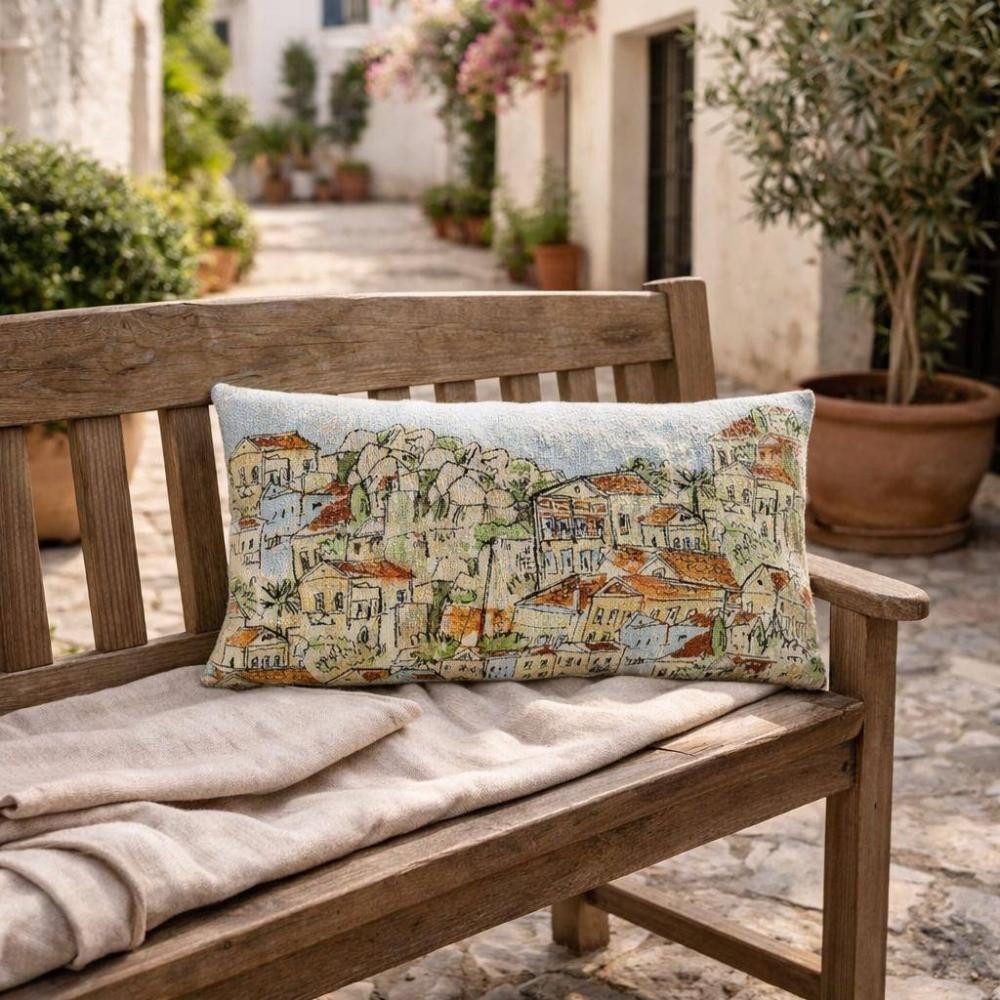 sander table + home Kissenhülle Sander Kissenhülle Mahon 30 x 60 cm – Trendiges mediterranes Design