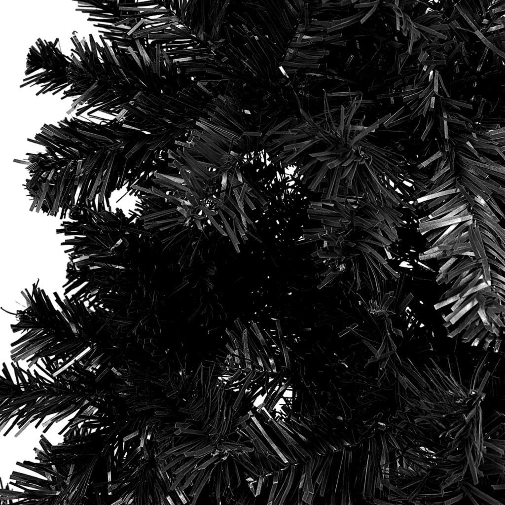 Schlanker 150 Schwarz furnicato Weihnachtsbaum Weihnachtsbaum cm Künstlicher